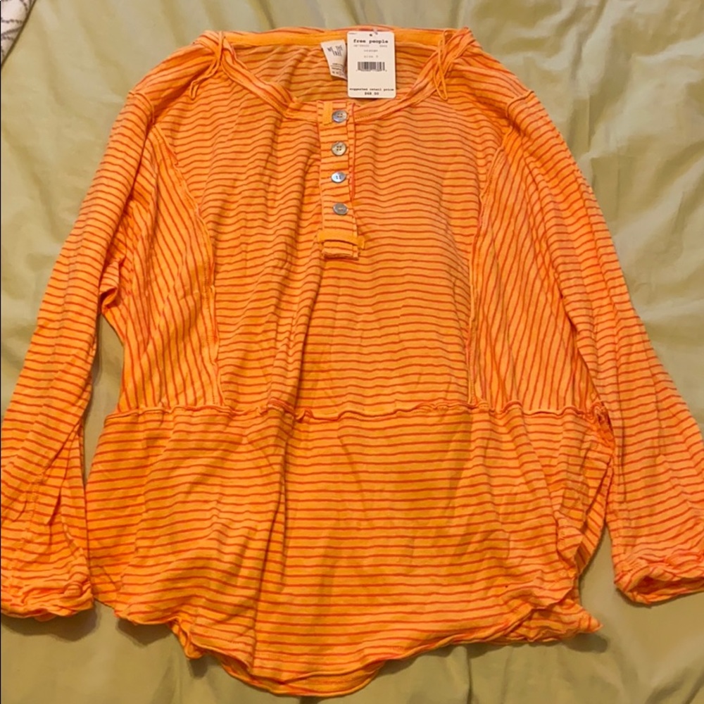 Free People Long Sleeve Henley